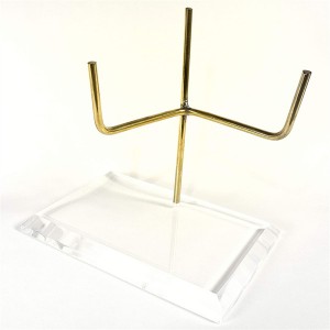 Akrielbasis Stone Stand Museum Display Clear Lucite Mineral Display Stand Esel