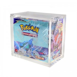 Custom nga Acrylic Booster Box Clear Lucite Magnetic Box