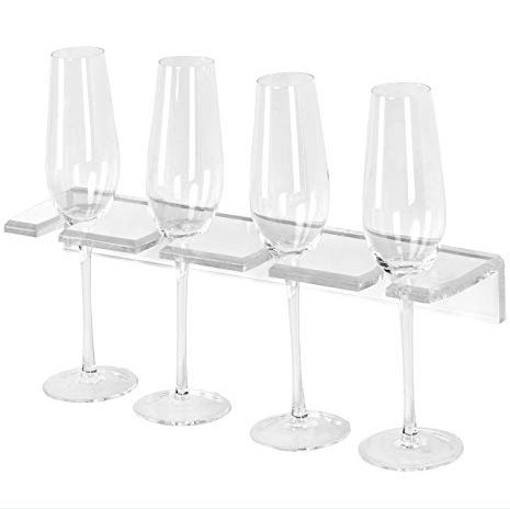 Klar Akryl Veggmontert Display Rack Vinkopp Champagne Glass Holder