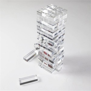 Prilagođena hasbro puzzl tic tac toe igračke daska za igralište divovski automati jengaes klasična diy građevna igra akrilnih blokova