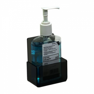 Wall Mounted Putih Plexiglass Display Rack Acrylic Hand Sanitizer Botol Bracket Holder