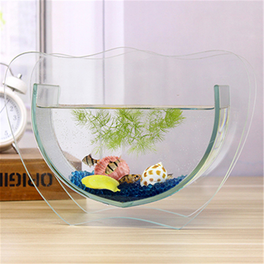 Desktop Transparent Plexiglass Acrylic Aquarium  Fish Tank Of Aquaculture for Goldfish Betta Small Fish for Office Business Home