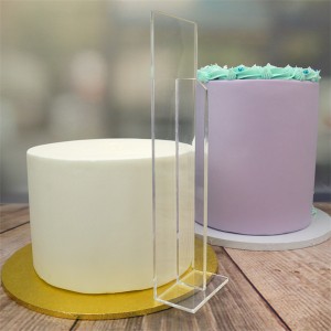 Pasadyang mga dekorasyon sa kasal molds base tool tumayo bilog Round Cake Board disc Malinaw Acrylic Disc para sa Cake