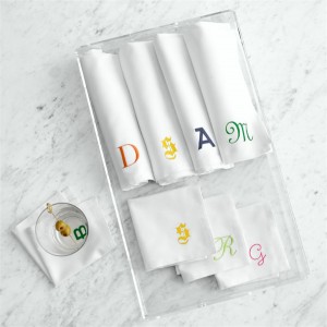 Модеран велики луксузни уметак за пиће у дугиним бојама Закривљена бела пластична пластична прозирна акрилна тацна за послуживање са ручкама
