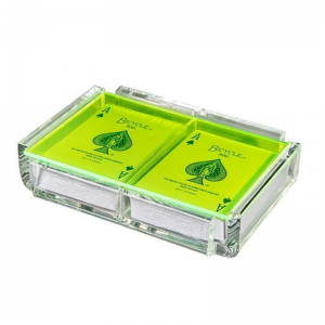 Customized Color Acrylic Rectangle Playing Card Deck Holder