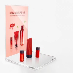 Šminka prilagođene veličine parfem rotirajuća kozmetička podna daska stojeći stalak za trgovinu zaslon akrilni led reklamni stalak