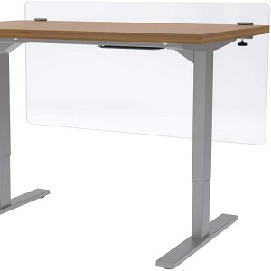 Partició de privadesa Separador d'escriptori amb pinça d'acrílic glaçat Panell de cabina muntat per a l'escriptori de privadesa