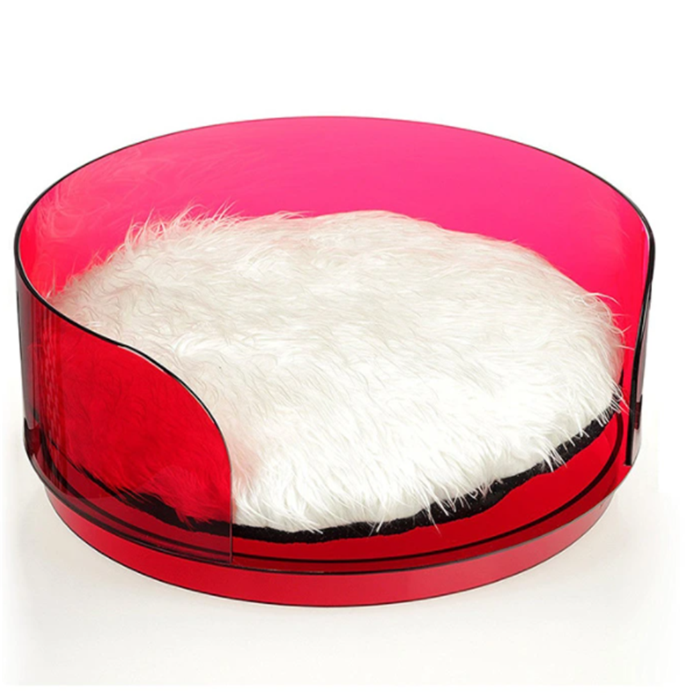 Oanpaste Hot item Cat Pet Colored Luxury acryl Dog Bed For House