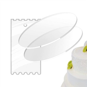 custom wholesale rectangle plastic makapal na kulay drum white mdf square rounds Clear Acrylic Cake Boards Bases Display na may logo
