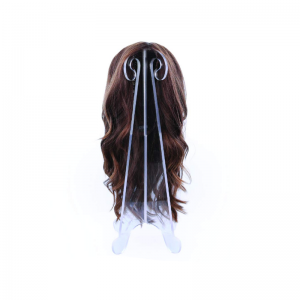 plastik berputar tripod manekin tampilan kepala toko rambut perlengkapan gantungan penyimpanan pemegang multi tinggi lipat akrilik wig berdiri