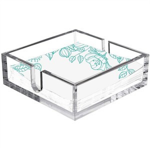 Distribuitor de șervețele din plexiglas de sine stătător de masă Suporturi pentru șervețele din acril transparent pentru masă