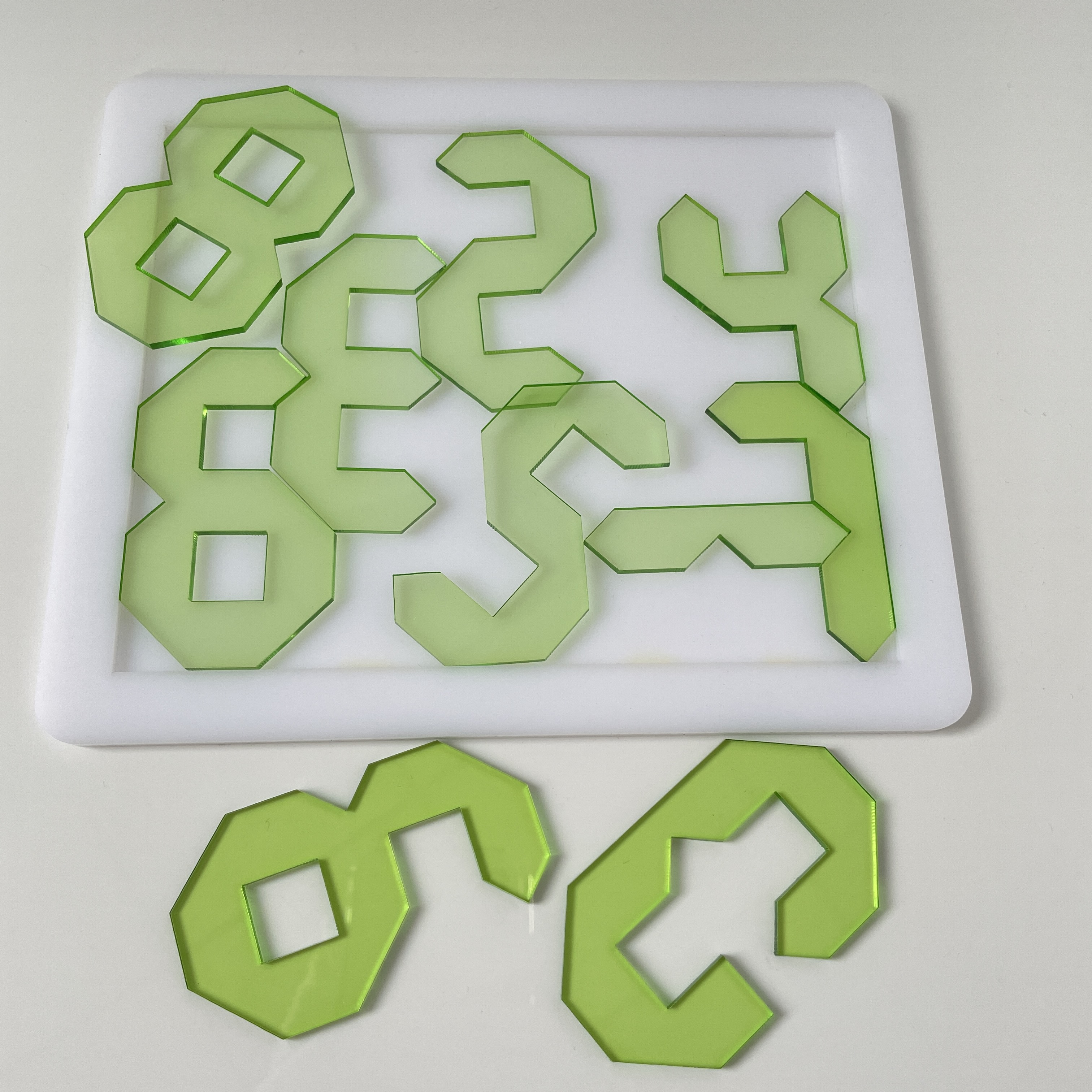 sublimim me shumicë me porosi të tjera të rritura fidget tangram fëmijë fëmijë forma lodër 3D lojë me bashkim pjesësh figure magnetike akrilike