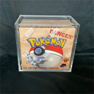 Caixa de exibição personalizada Pokemon ETB Ímã Fechamento de conjunto de parafuso Tampa protetora Caixa de acrílico Booster Caixa de exibição