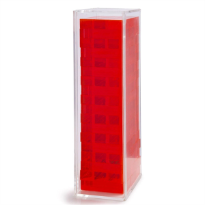 მორგებული აკრილის თამაშის სამშენებლო ბლოკები Neon Pink Red Plexiglass Tumble Tower Set