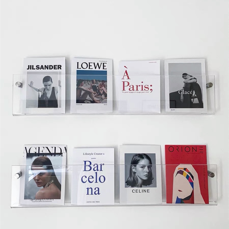 Affiche cadre brochure étagère à journaux Lucite porte-brochures supports acrylique mur magazine présentoir