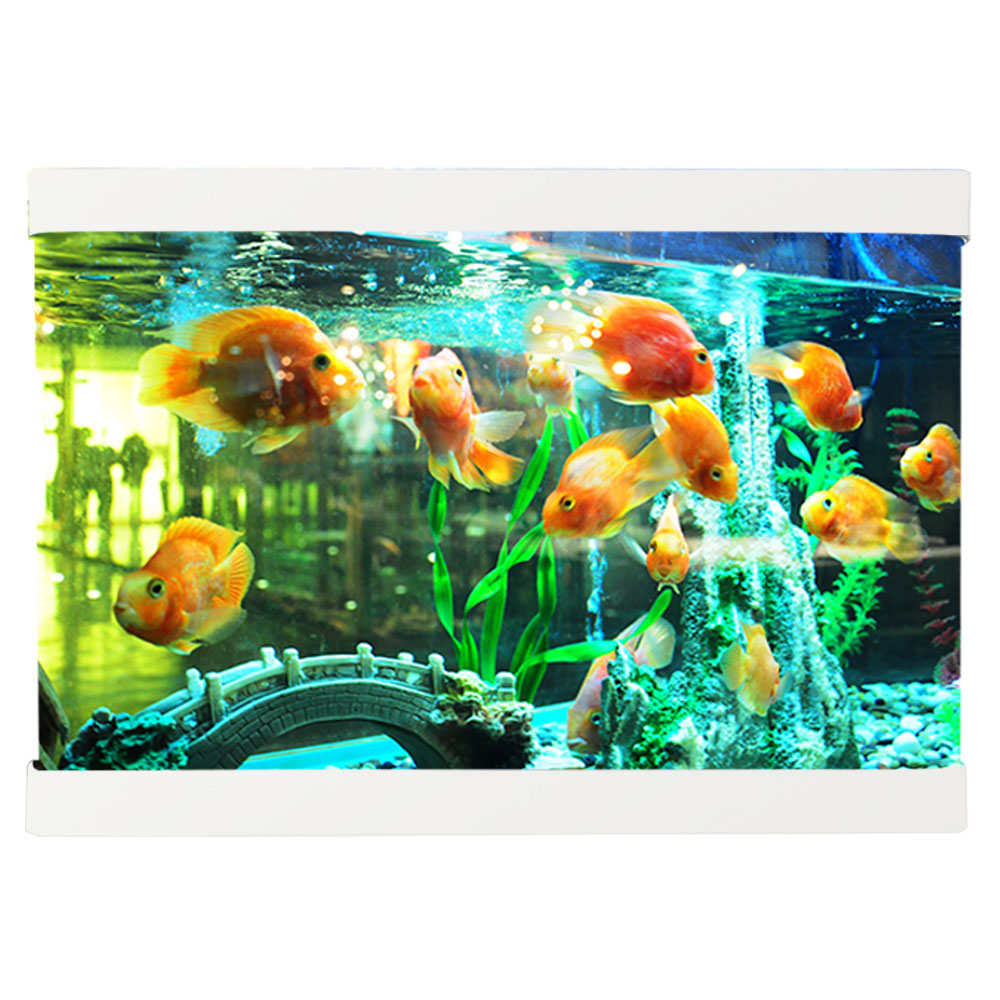 Desktop Plexiglass Acrylic Aquariums & Accessories  Fish Tank With Water Filtration Air Pump Tank and Led Light For Home Decor