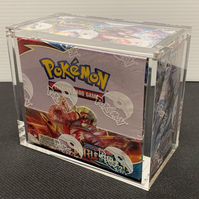 Custom Pokémon ETB Témbongkeun Case Magnet Tutup screw assembly panutupanana Case Panyungsi Acrylic Booster Box Témbongkeun