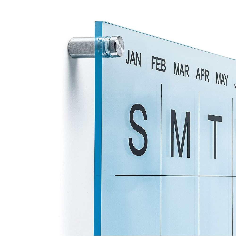 Veleprodaja Custom Clear Acrylic Calendar Printing Besplatni dizajn akrilnog kalendara za zid