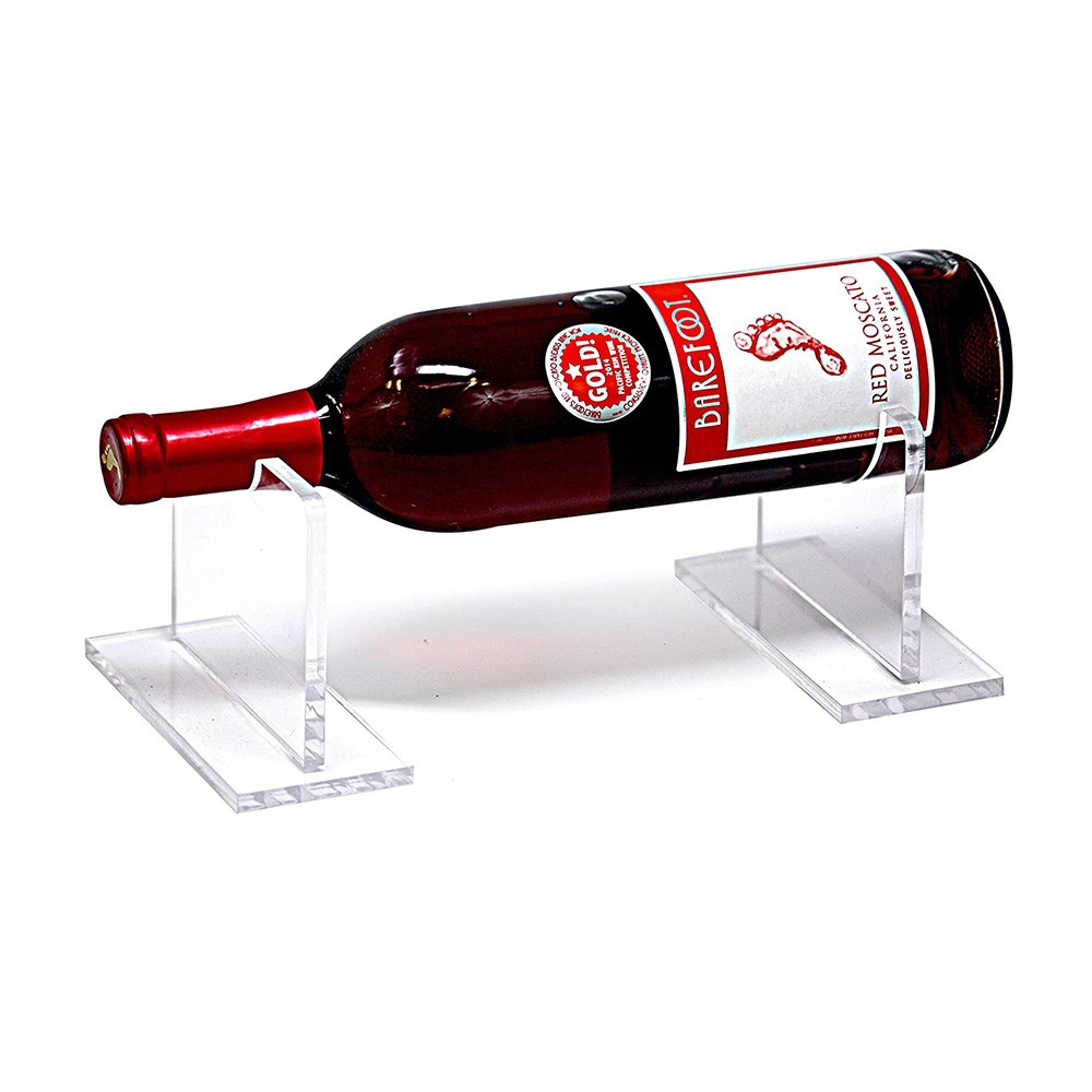 Sula i-Acrylic eHorizontal Table Top Wine Display Rack Acrylic Wine Bottle Display Holder