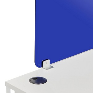 Privatsphär Partition Frosted Acryl Clamp-on Desk Divider Privatsphär Desk Montéiert Cubicle Panel