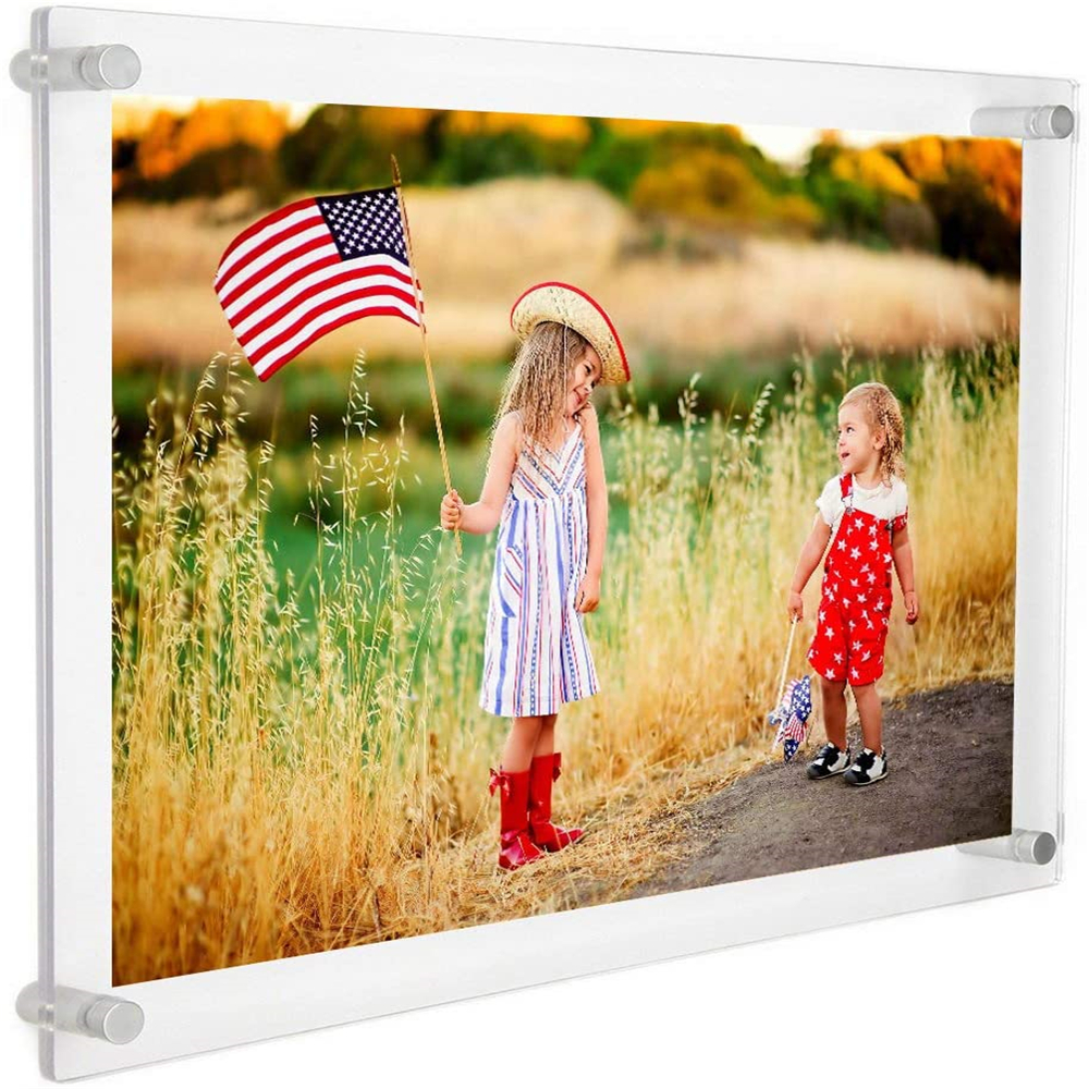 Wall Mounted Floating Baby Family Photo Document Art Picture Photo Frames For Home Office Decor