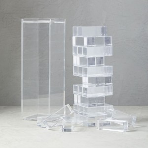 54 даана Clear Lucite Block 3D Luxury Acrylic Stacking Tower Puzzle Game