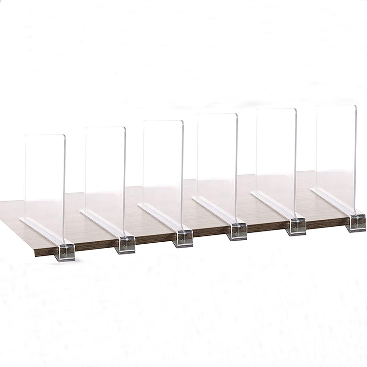 Helder acryl plankverdelers Kasten Plankkastscheider voor houten kast