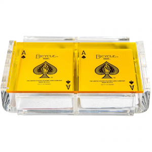 Customized Color Acrylic Rectangle Playing Card Deck Holder