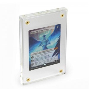 Custom na Booster Case Magnetic Acrylic Card Frame